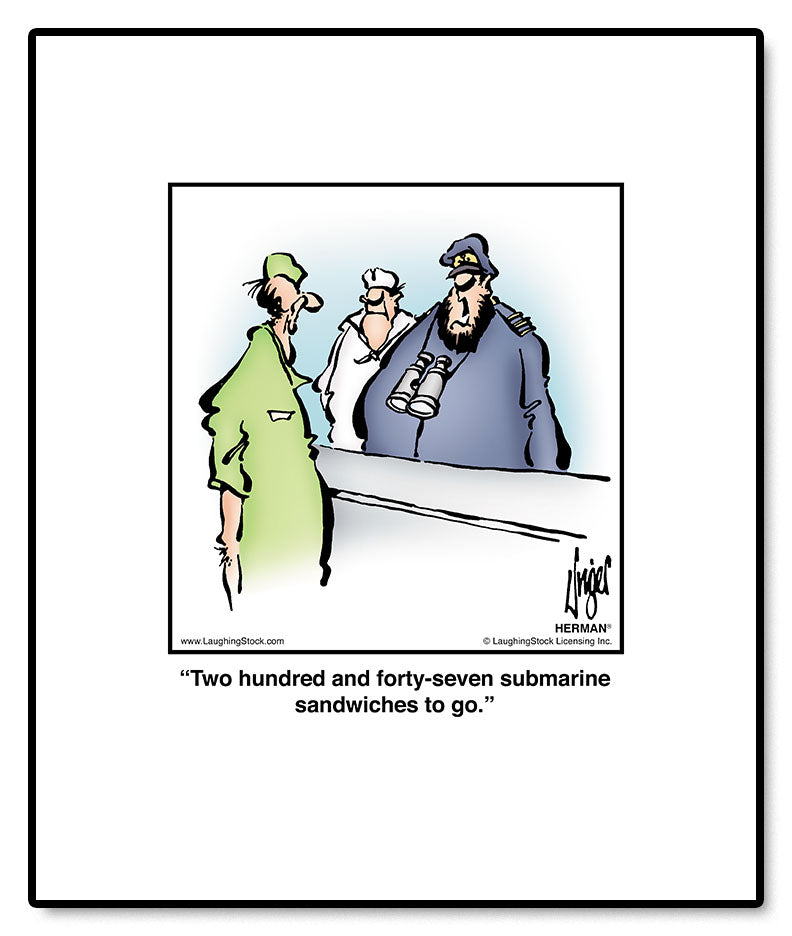 Two hundred and forty-seven submarine sandwiches to go.
