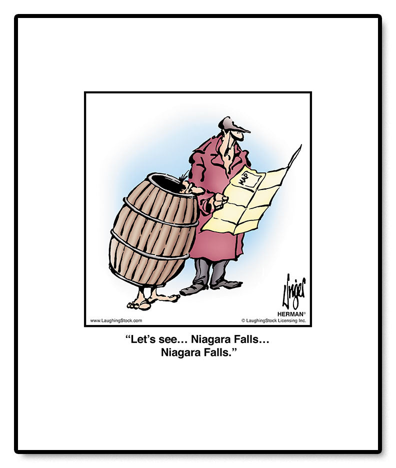 Let’s see… Niagara Falls… Niagara Falls.