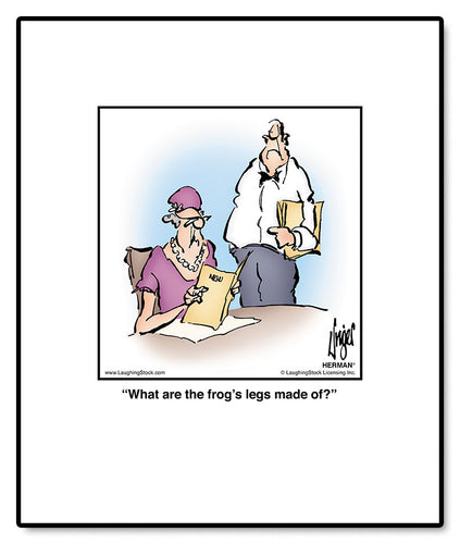 What are the frog’s legs made of?