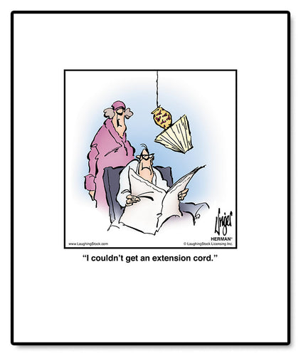 I couldn’t get an extension cord.