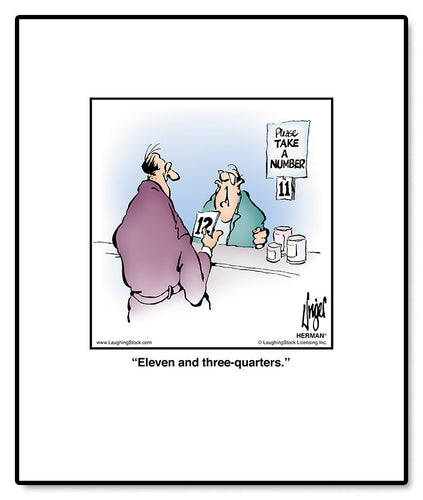 Eleven and three-quarters.
