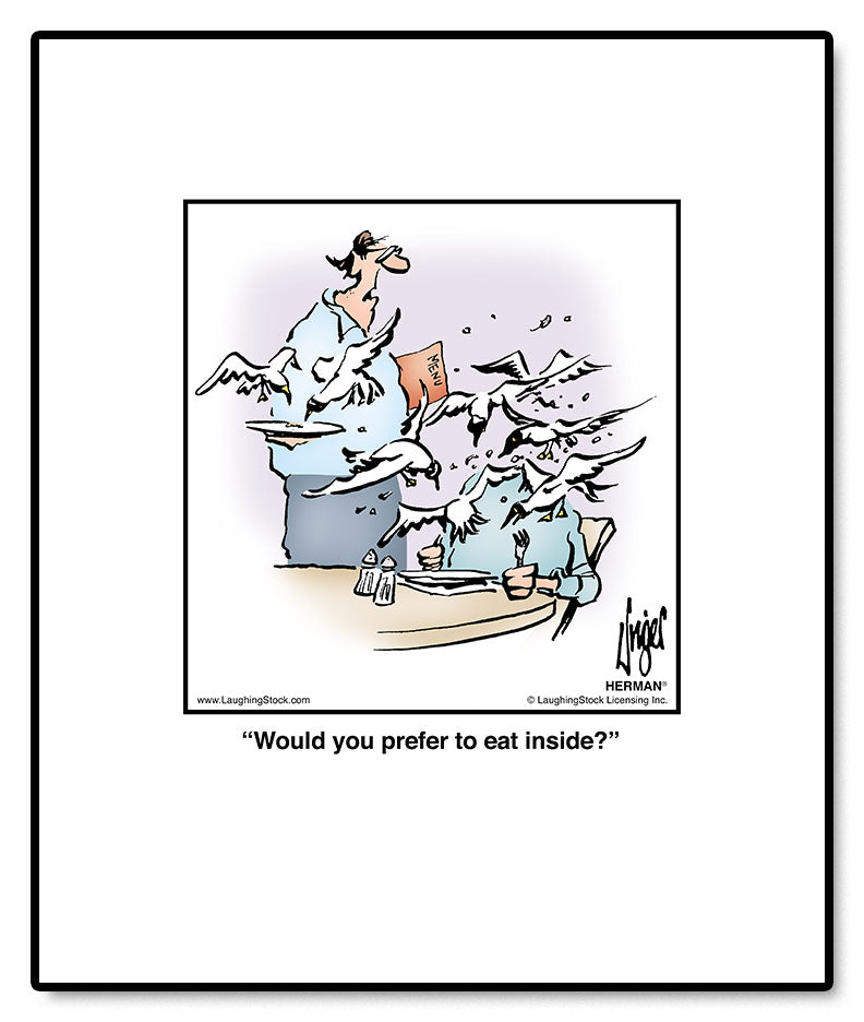 Would you prefer to eat inside?