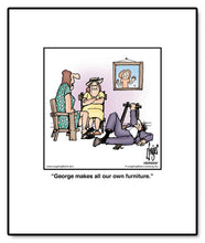 Load image into Gallery viewer, George makes all our own furniture.