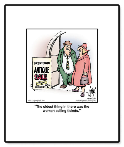 The oldest thing in there was the woman selling tickets.