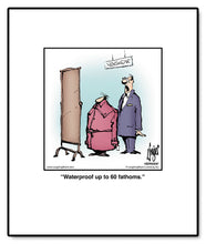 Load image into Gallery viewer, Waterproof up to 60 fathoms.