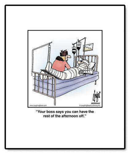 Your boss says you can have the rest of the afternoon off.