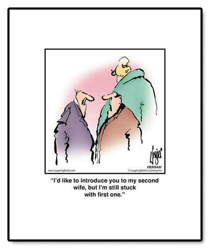 I’d like to introduce you to my second wife, but I’m still stuck with first one.