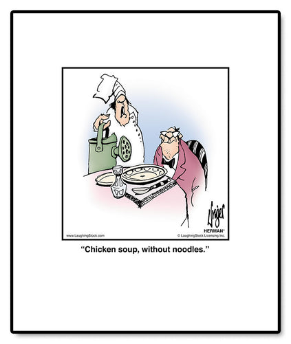 Chicken soup, without noodles.