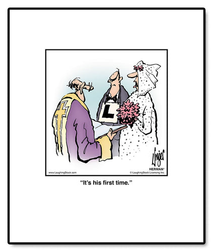 It’s his first time.