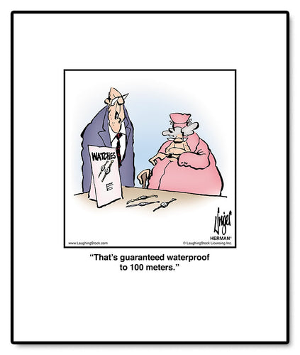 That’s guaranteed waterproof to 100 meters.