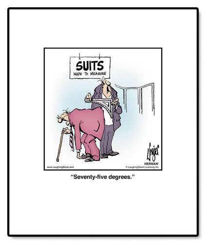 Seventy-five degrees.