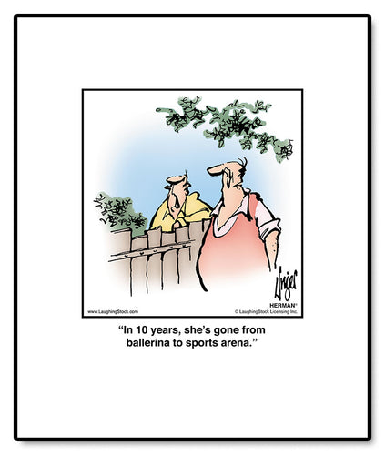 In 10 years, she’s gone from ballerina to sports arena.