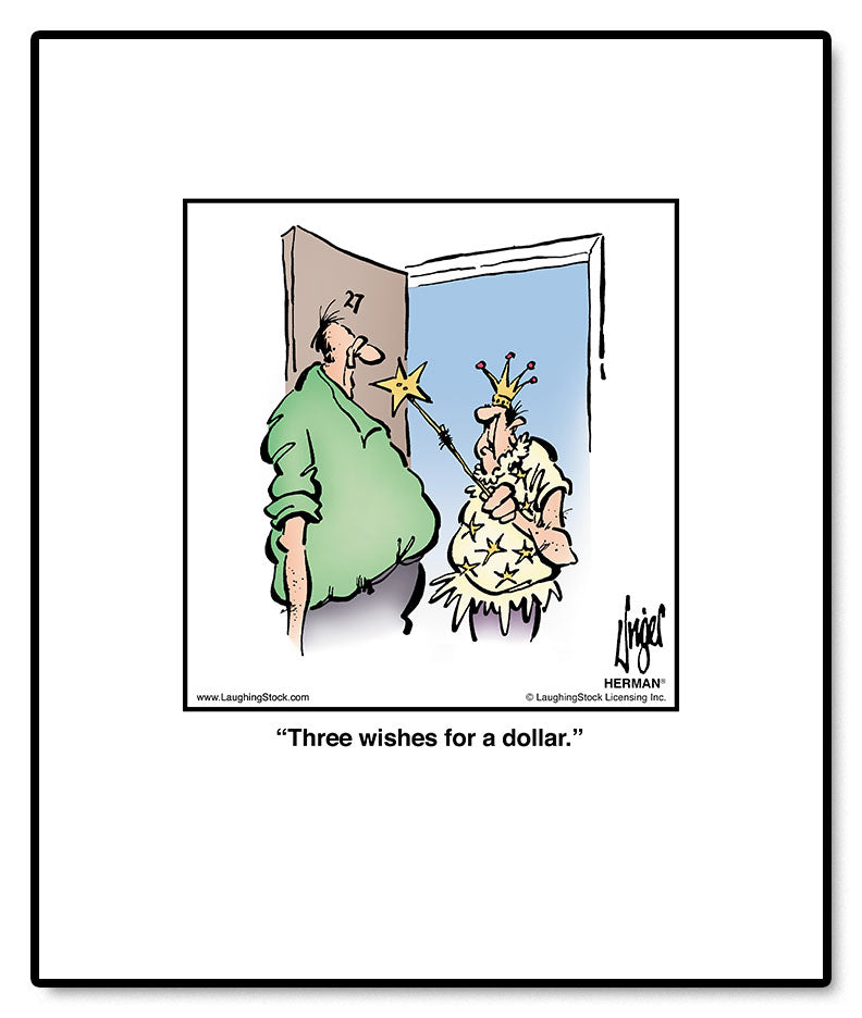 Three wishes for a dollar.
