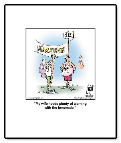 My wife needs plenty of warning with the lemonade.