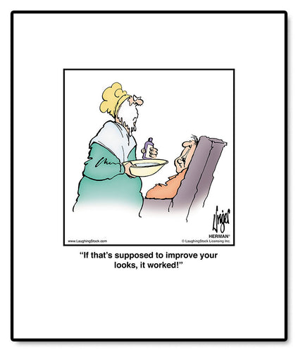 If that’s supposed to improve your looks, it worked!