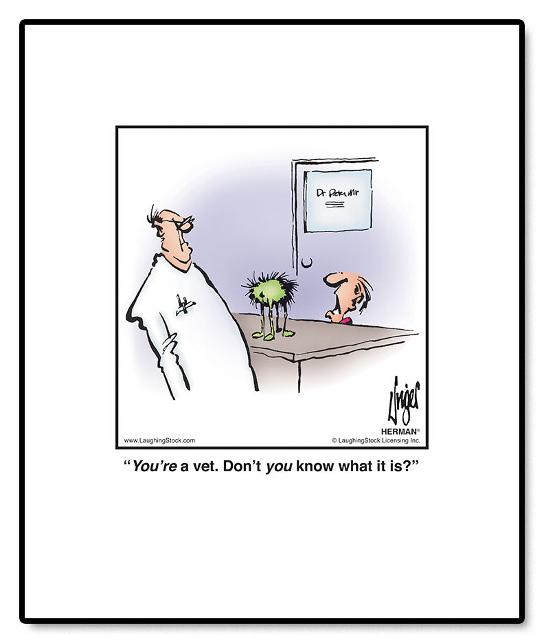 You’re a vet. Don’t you know what it is?