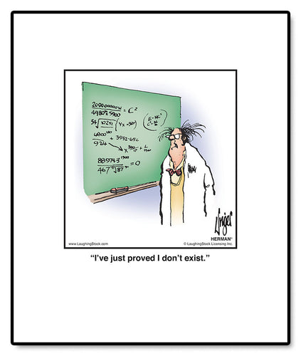 I’ve just proved I don’t exist.