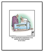 Load image into Gallery viewer, We’ve genetically engineered a tuna exactly the same diameter as our cans.