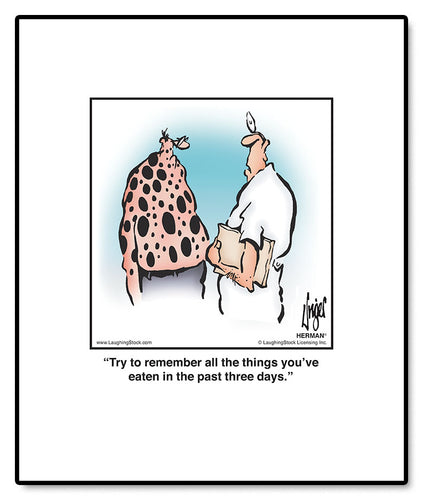 Try to remember all the things you’ve eaten in the past three days.