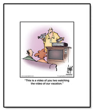 Load image into Gallery viewer, This is a video of you two watching the video of our vacation.