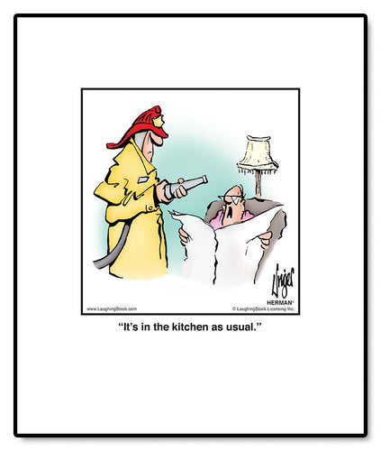 It’s in the kitchen as usual.
