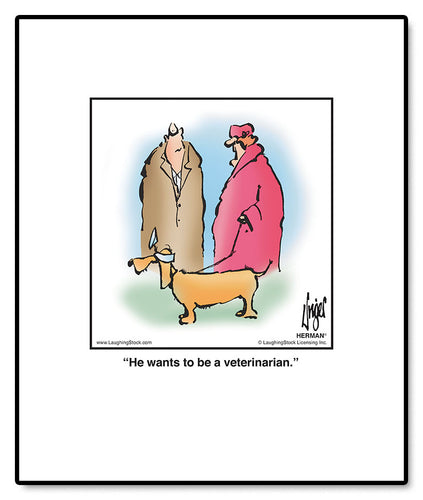 He wants to be a veterinarian.