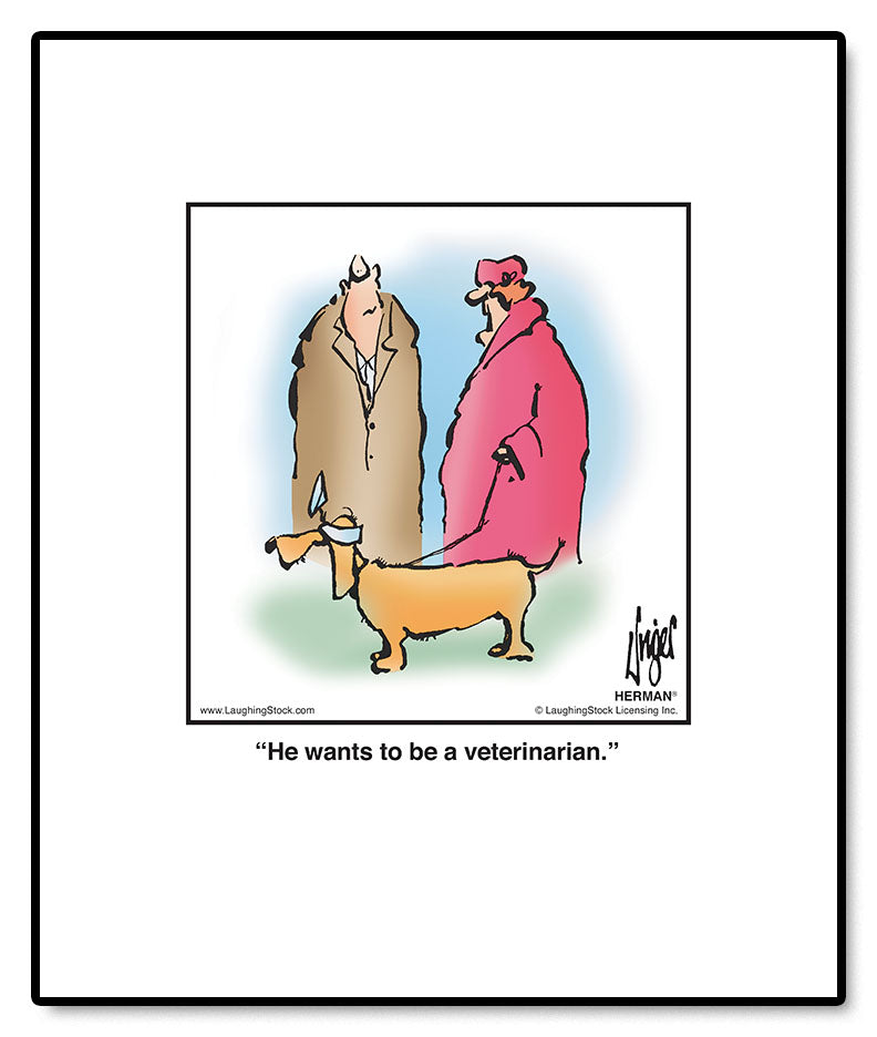He wants to be a veterinarian.