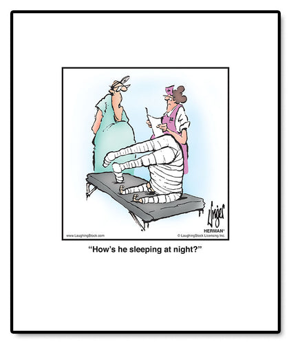 How’s he sleeping at night?