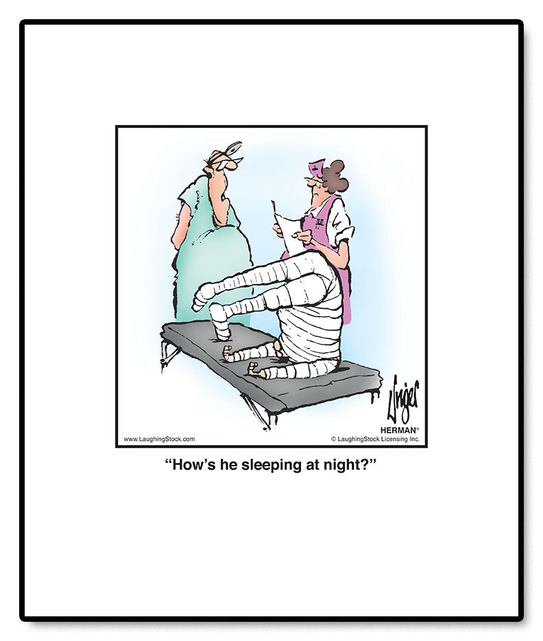 How’s he sleeping at night?