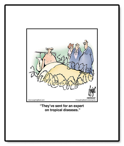 They’ve sent for an expert on tropical diseases.
