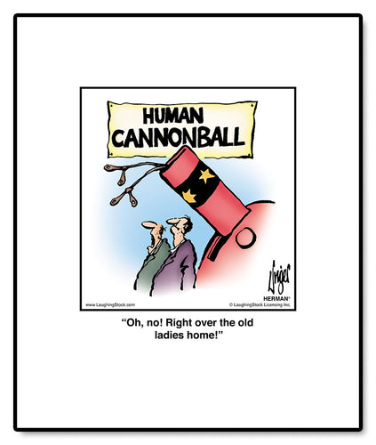 Oh, no! Right over the old ladies home!