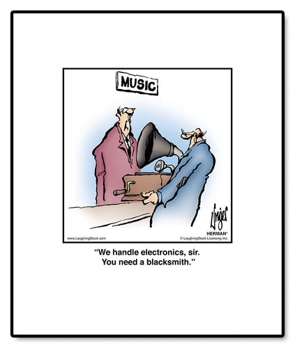 We handle electronics, sir. You need a blacksmith.