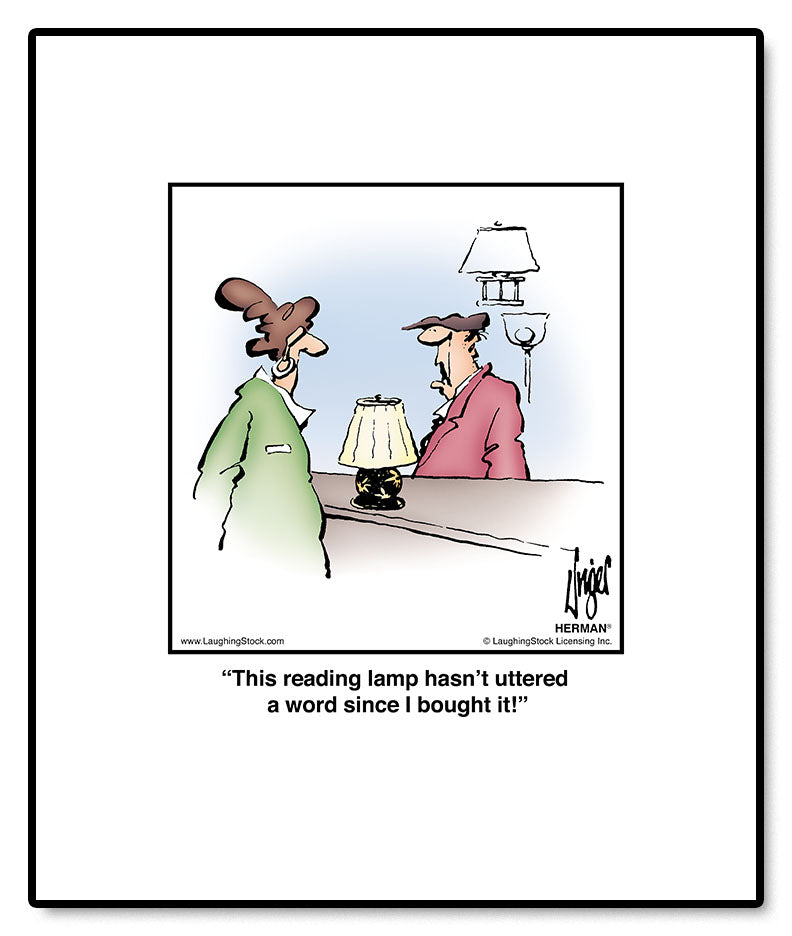 This reading lamp hasn’t uttered a word since I bought it!