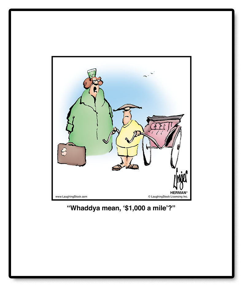 Whaddya mean, ‘$1,000 a mile’?
