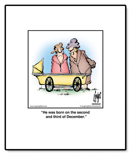 He was born on the second and third of December.