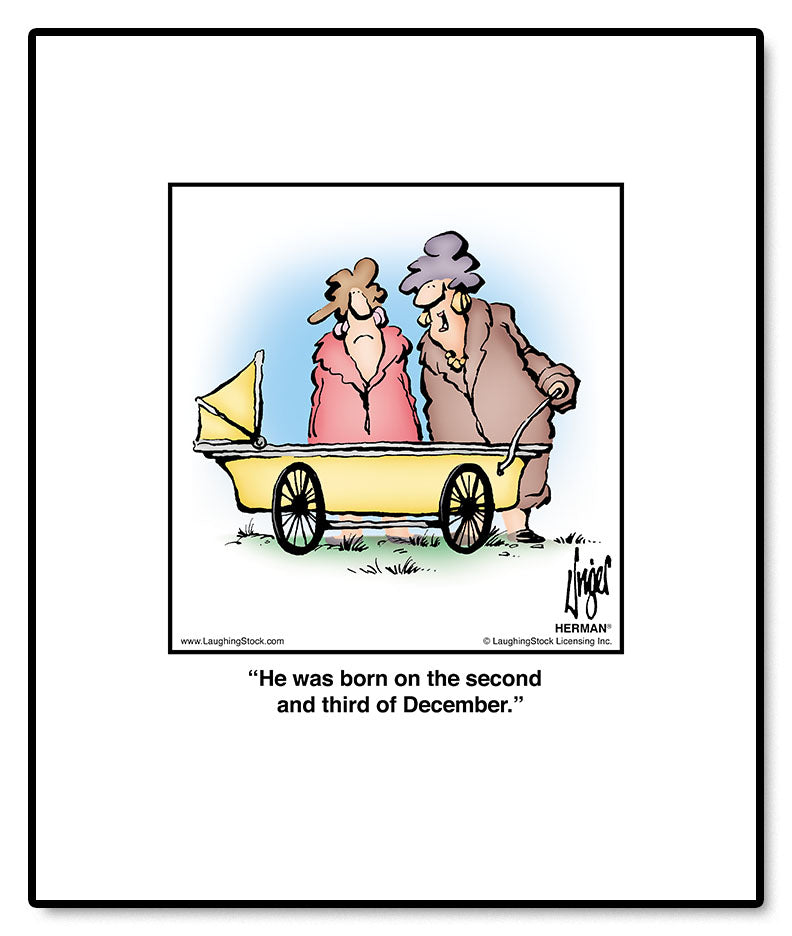 He was born on the second and third of December.