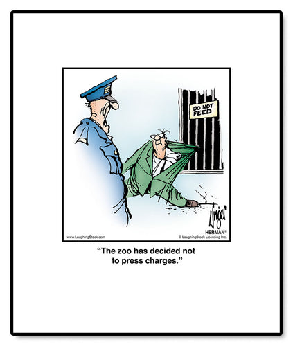 The zoo has decided not to press charges.