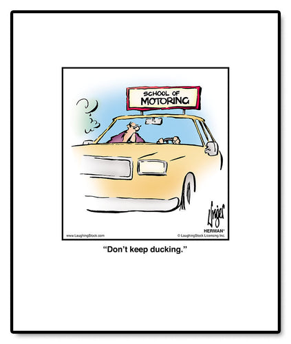 Don’t keep ducking.