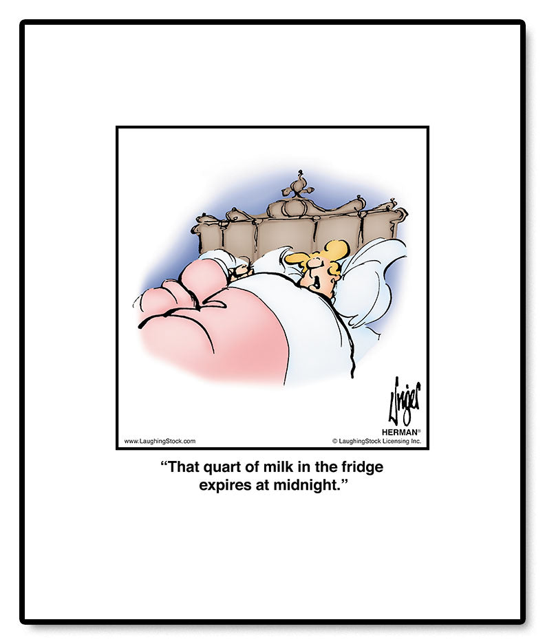 That quart of milk in the  expires at midnight.