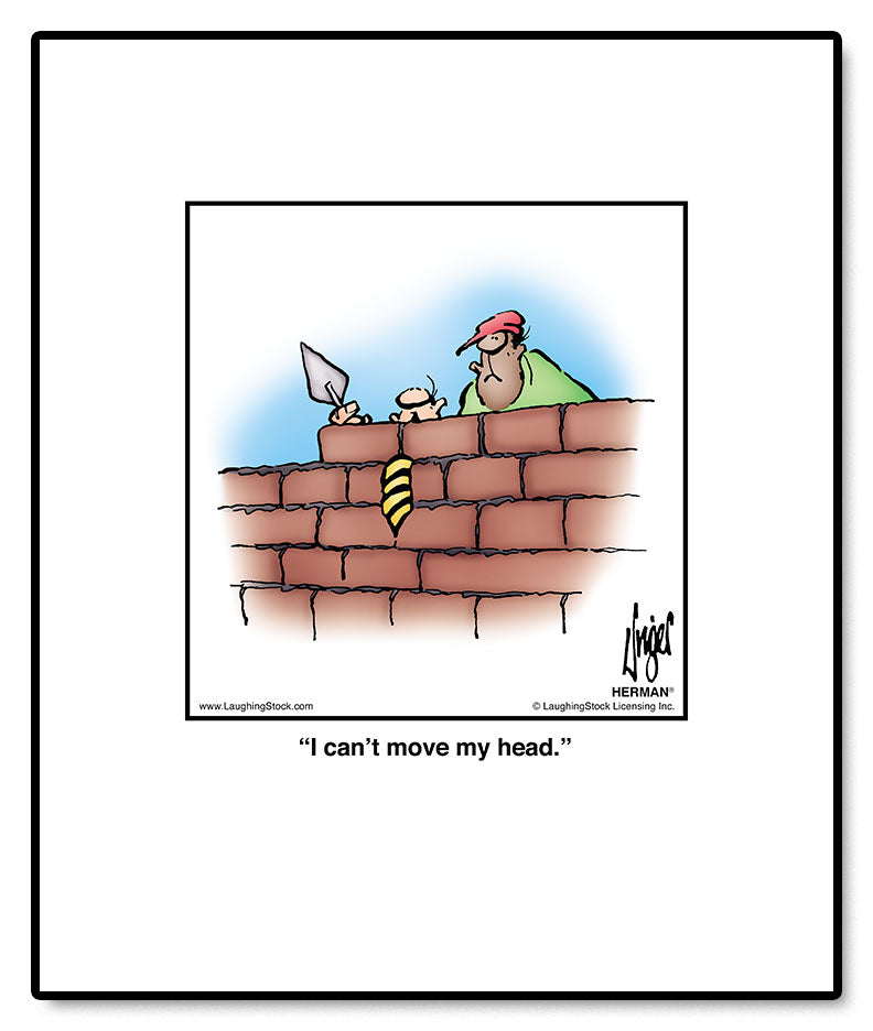 I can’t move my head.