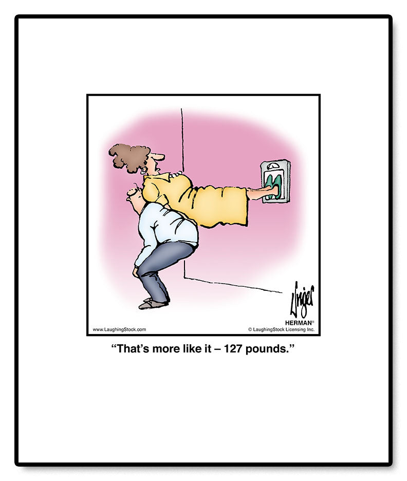 That’s more like it – 127 pounds.