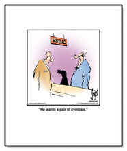 Load image into Gallery viewer, He wants a pair of cymbals.