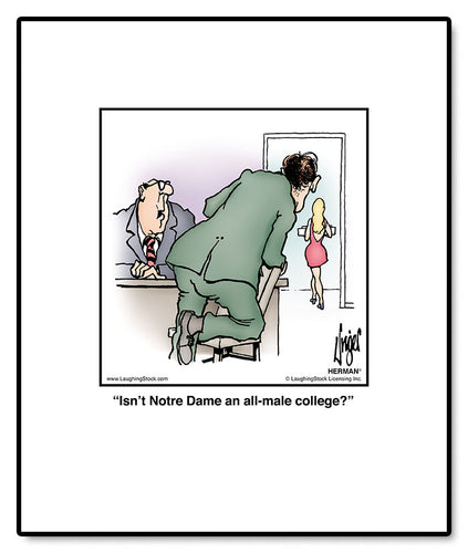Isn’t Notre Dame an all-male college?