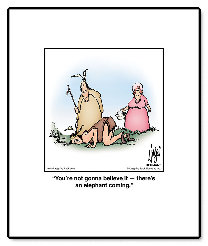 You’re not gonna believe it — there’s an elephant coming.