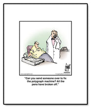 Load image into Gallery viewer, Can you send someone over to fix the polygraph machine? All the pens have broken off.