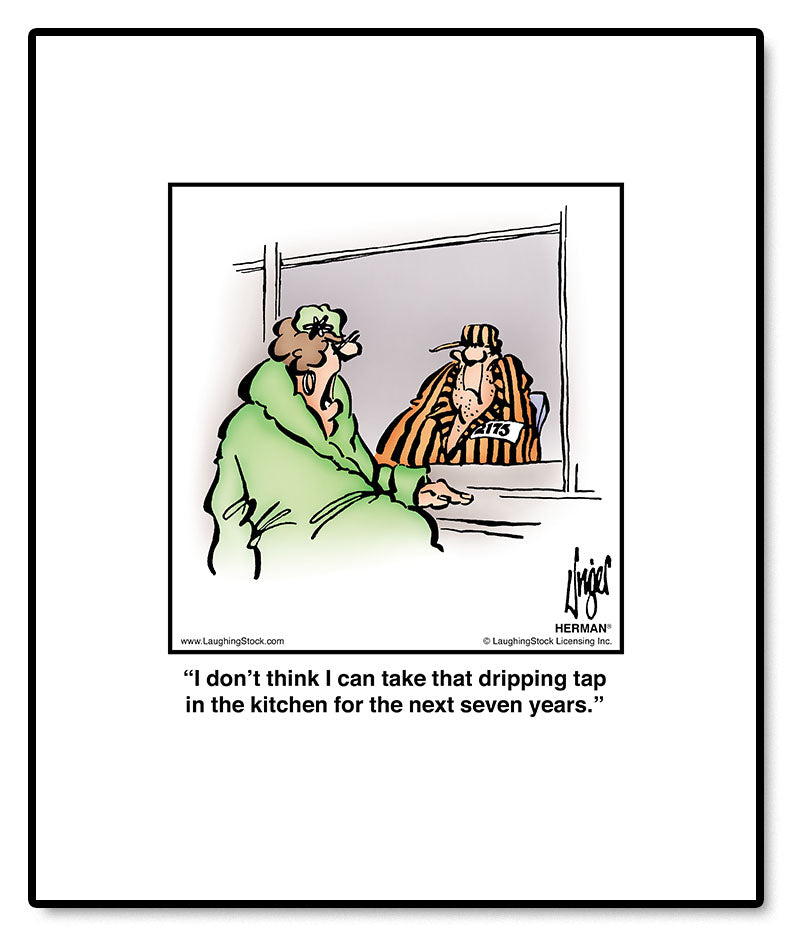 I don’t think I can take that dripping tap in the kitchen for the next seven years.