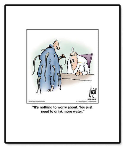 It’s nothing to worry about. You just need to drink more water.