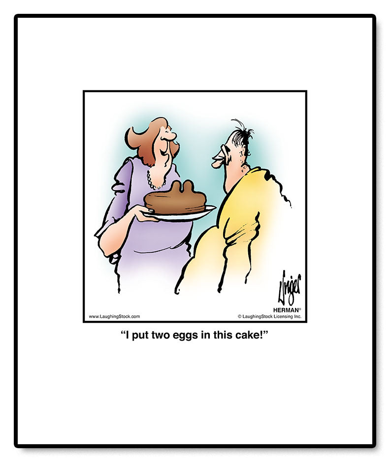 I put two eggs in this cake!