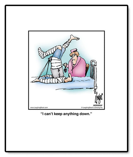 I can’t keep anything down.