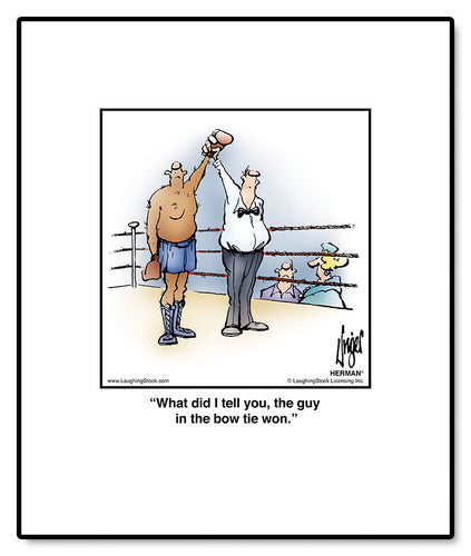 What did I tell you, the guy in the bow tie won.